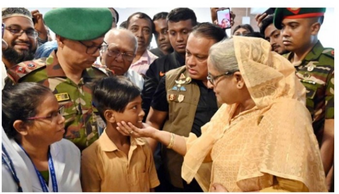 ছোট্ট রাব্বির কথা শুনে  আবেগাপ্লুত হলেন প্রধানমন্ত্রী