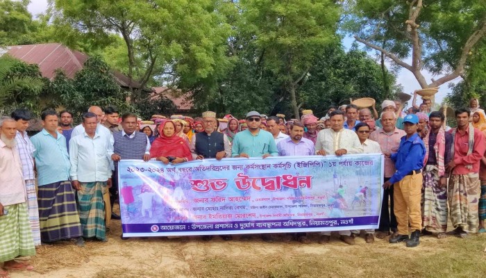 নিয়ামতপুরে ৪০ দিনের ইজিপিপি কাজের উদ্বোধন
