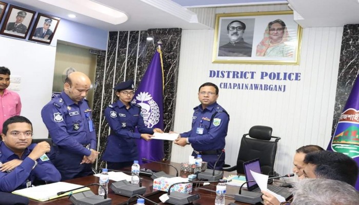 চাঁপাইনবাবগঞ্জ জেলা পুলিশের “মাসিক কল্যাণ ও অপরাধ সভা” অনুষ্ঠিত