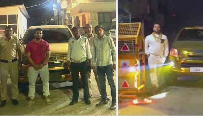 ভিডিও রিল তৈরিতে পুলিশের ব্যারিকেডে আগুন, ইউটিউবার গ্রেফতার