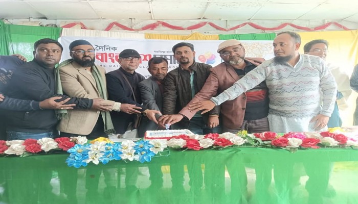 রাজশাহীতে দৈনিক বাংলাদেশ সমাচারের নবম প্রতিষ্ঠাবার্ষিকী উদযাপন